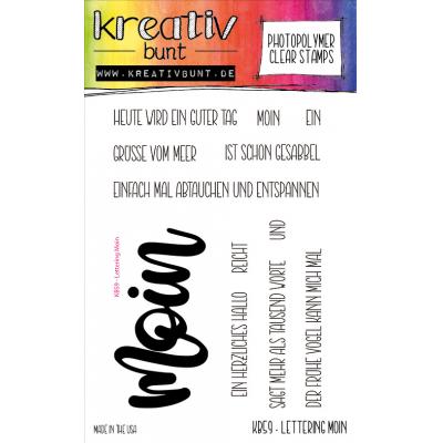 kreativbunt Stempel - Lettering Moin